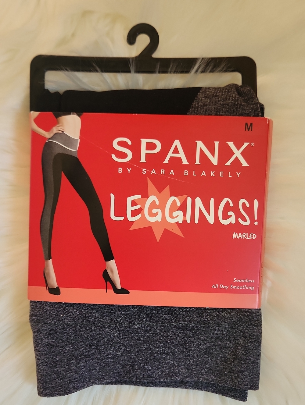 SPANX Marled Leggings - Heather Gray - Womens Size: Medium